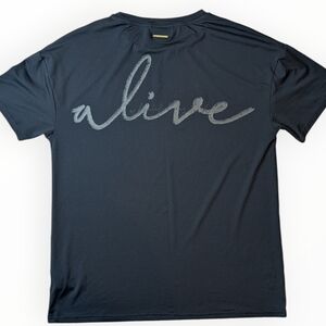 Gymshark Men's Black T-shirt It's A Beautiful Day To Be Alive Whitney Simmons S